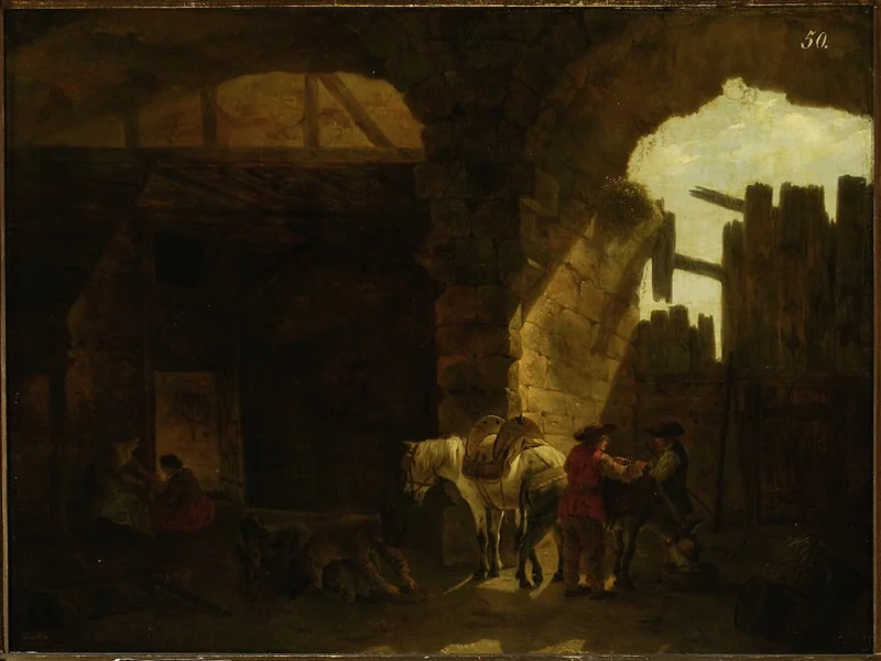 1739-Jean-François Legillon - Scena tra le rovine - Museo Nazionale di Varsavia